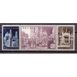 Belgium 1952 N° 876A/78A used