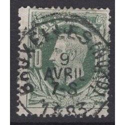 Belgique 1873 n° 30b vert...