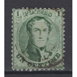 Belgium 1863 n° 13A used