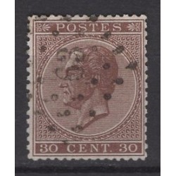 Belgique 1865 n° 19 oblitéré
