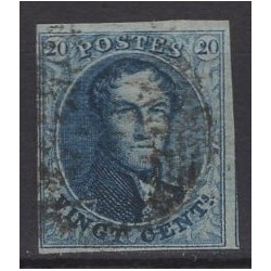 belgie 1850 n° 4 gestempeld