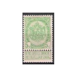 België 1907 n° 83** postfris