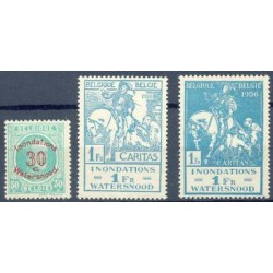 Belgium 1926 n° 237/39 used