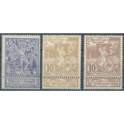 Belgien 1896 n° 71-73...