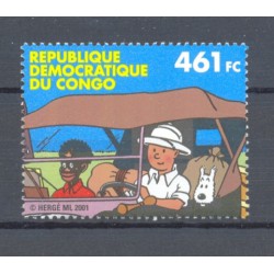 CONGO 2001 N° 2093 TINTIN...