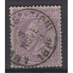 Belgique 1886 n° 52 oblitéré