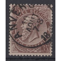 Belgique 1891 n° 49 oblitéré