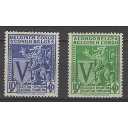 Congo belge 1942 n° 268/69...